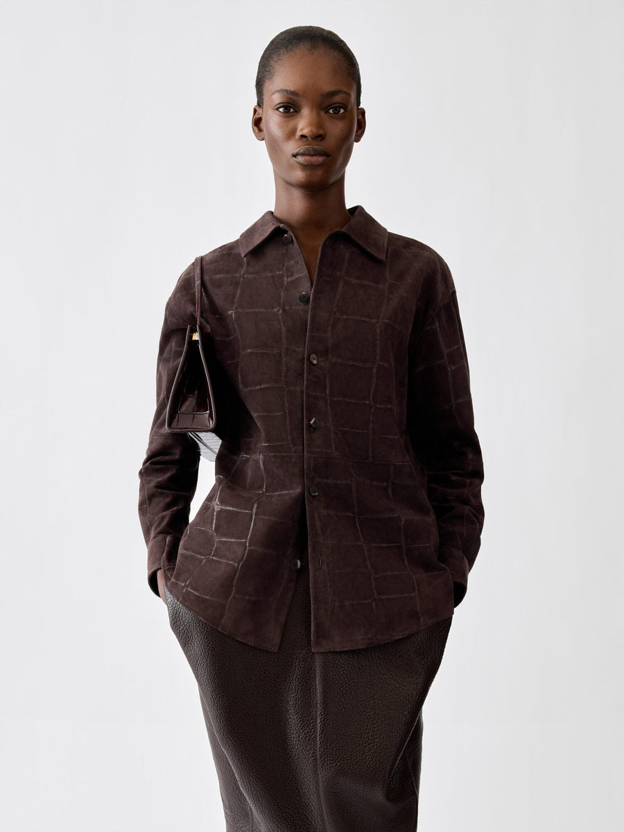 The Croco leather shirt