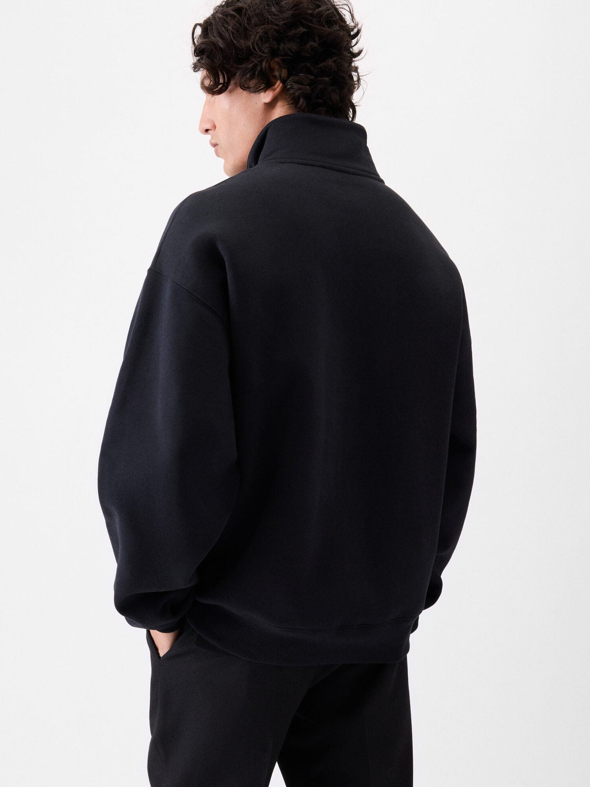 The Gros Grain zipped-rollneck sweatshirt