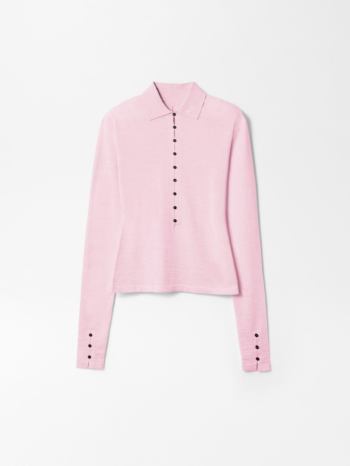 The Merino long-sleeve polo shirt