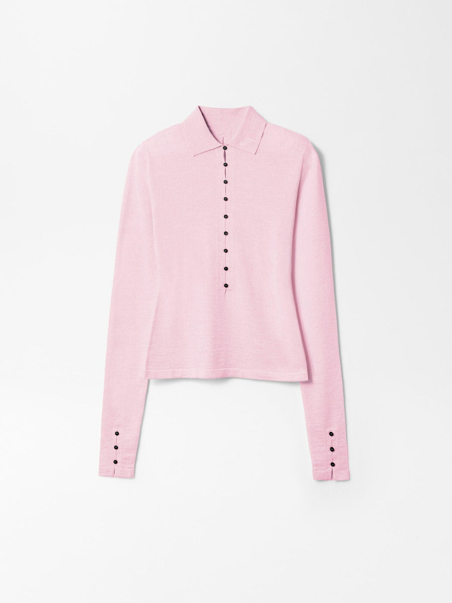 The Merino long-sleeve polo shirt
