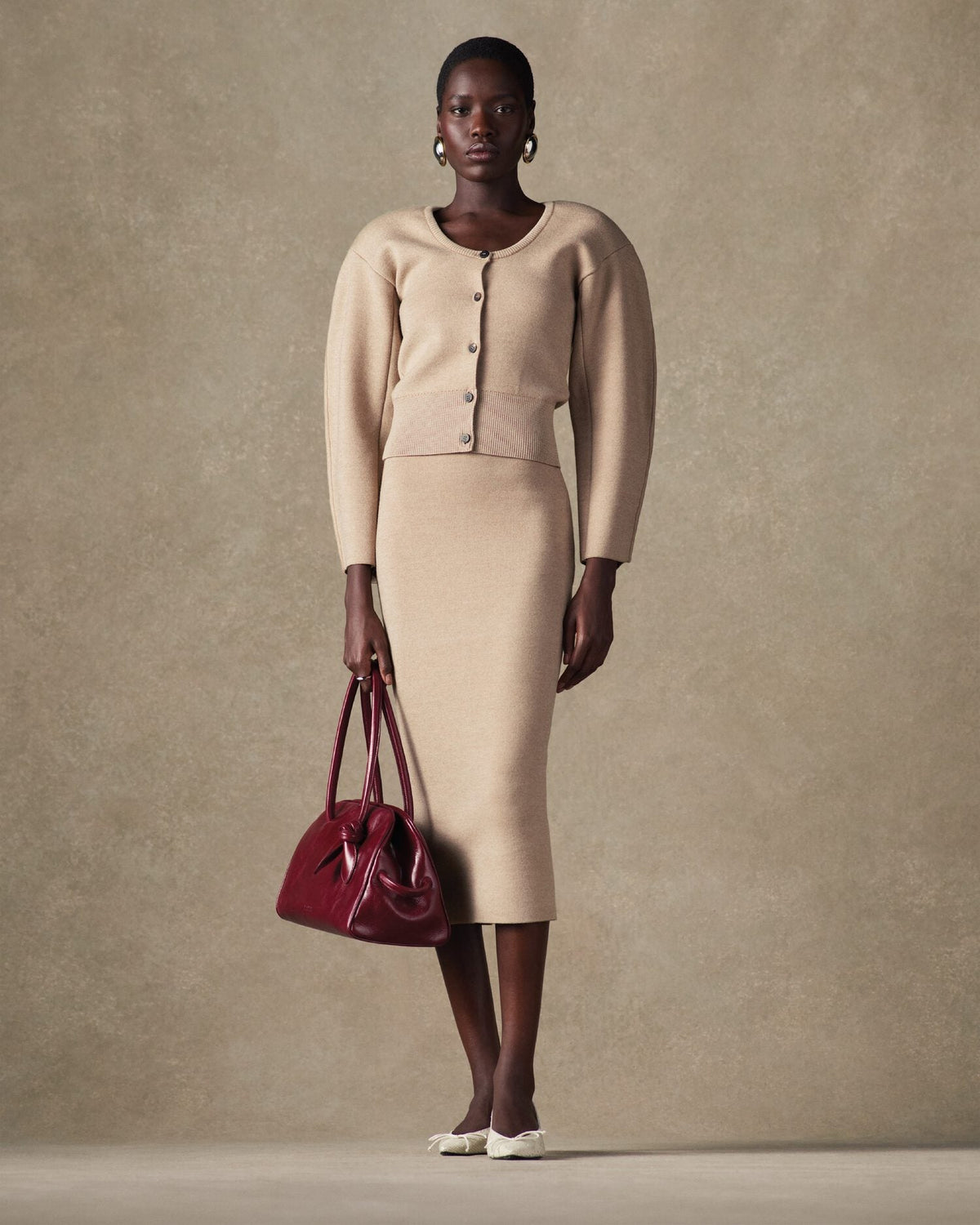 The Doppio knit skirt