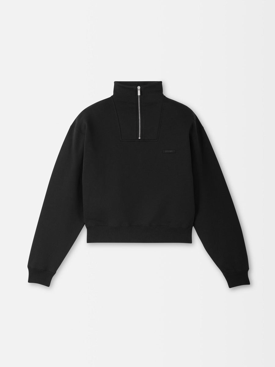 The Gros Grain zipped-rollneck sweatshirt