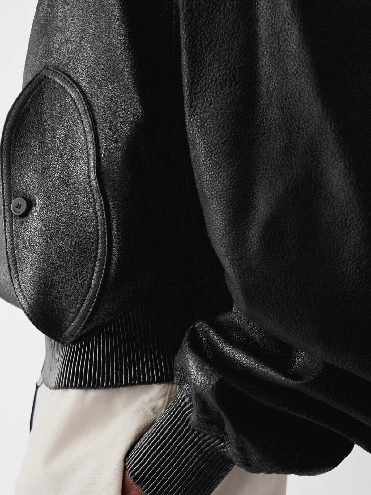 The Losange leather bomber jacket