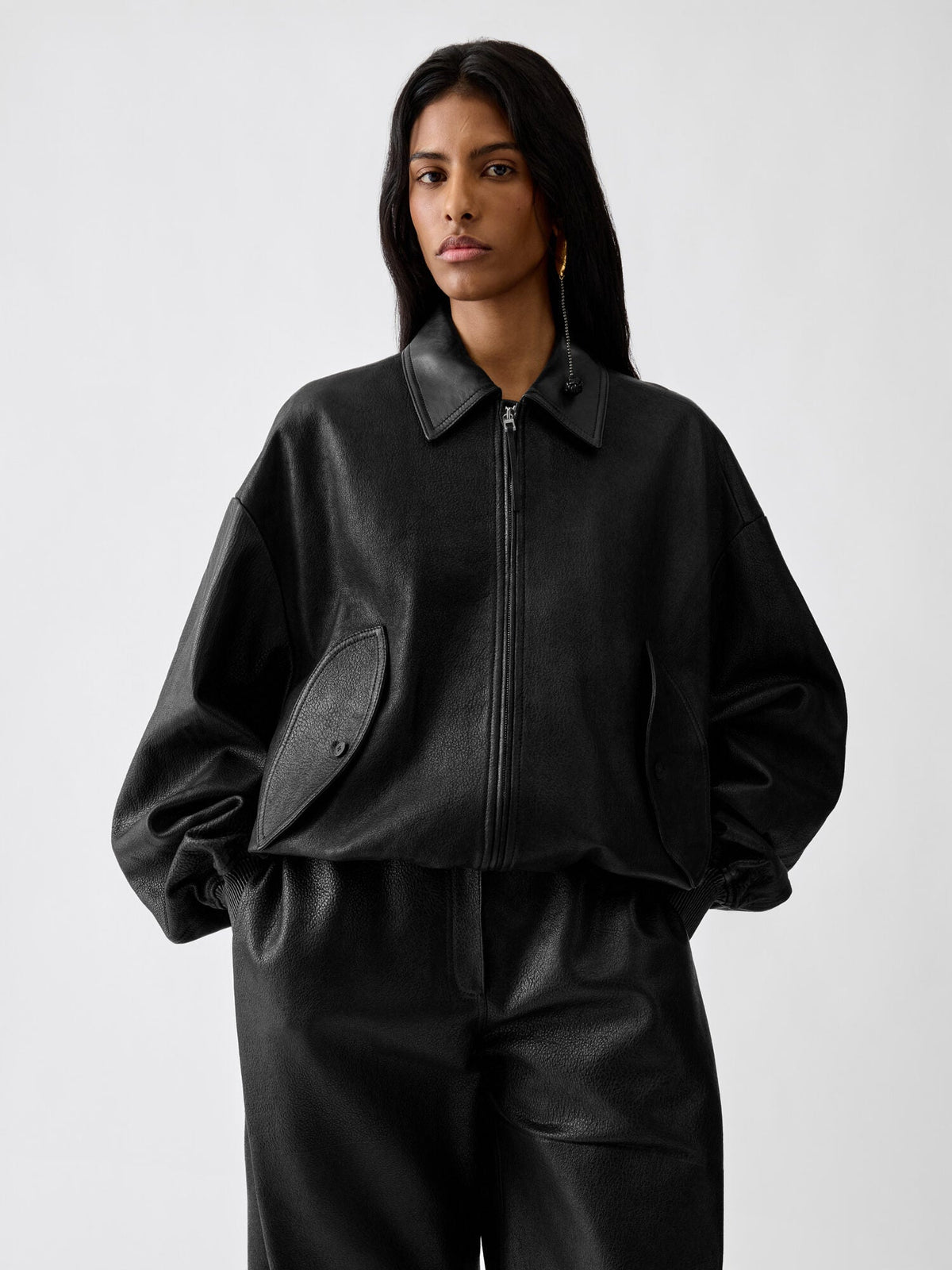 The Losange leather jacket