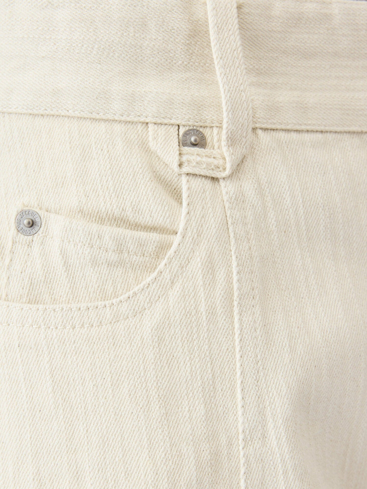 The de-Nîmes large denim shorts