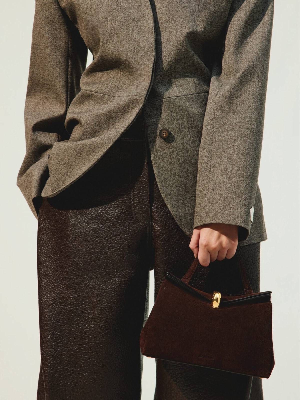 The Cubisto leather shorts