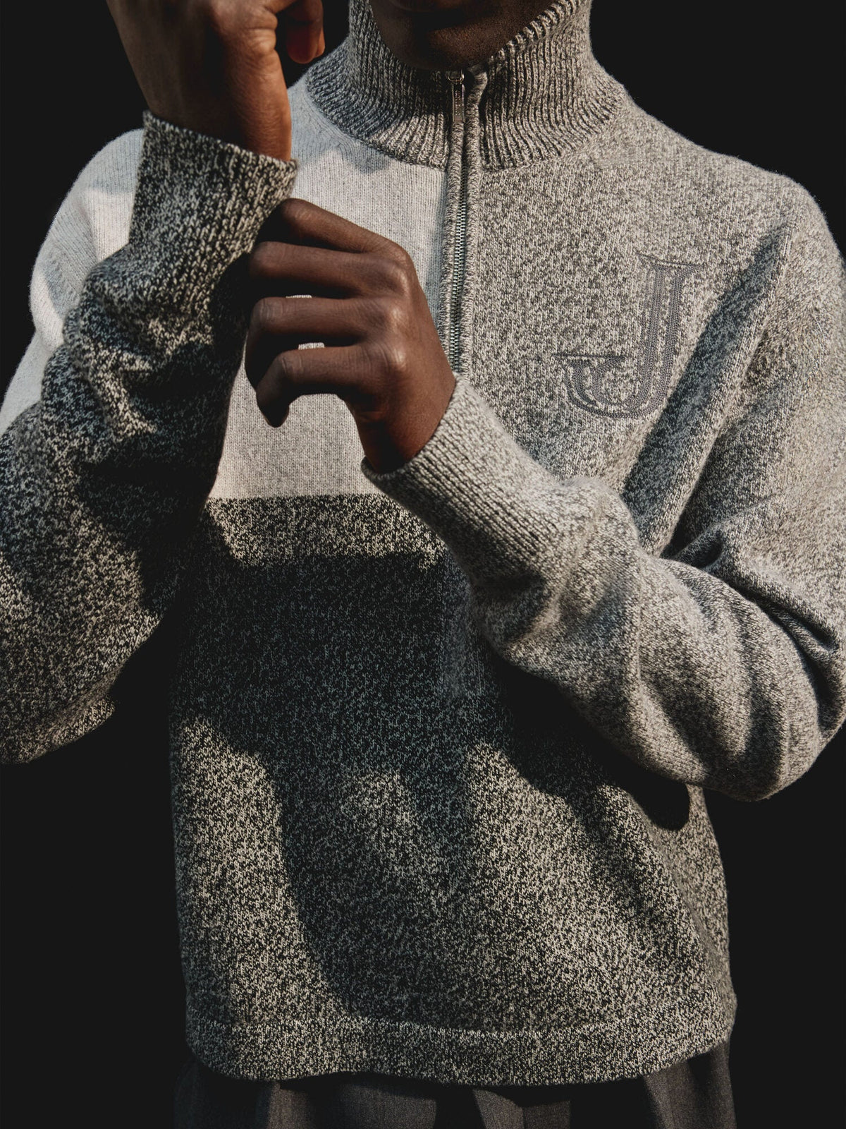 The Orlando zipped-rollneck sweater